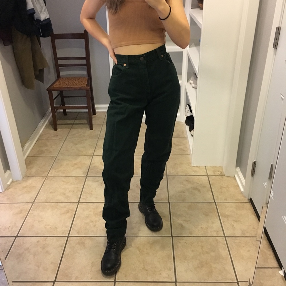 LEVI’S 550 dark green straight leg